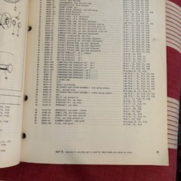 1941-1978 AMF/Harley Davidson Parts Catalog Issued Oct.1977 - Picture 12 of 13